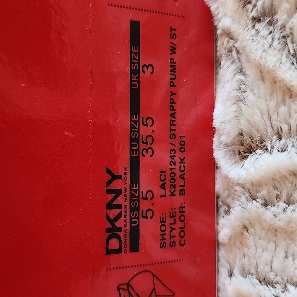 DKNY Laci Embellished Strappy Pump 2.5" heel. Size 5.5 &Dustbag - Picture 8 of 15